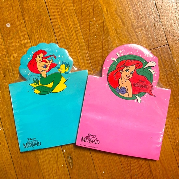 Disney Other - Vintage Disney The Little Mermaid notepads
